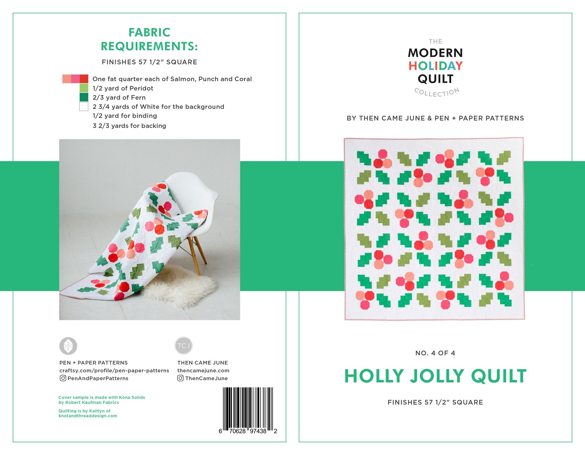 Holly Jolly Quilt Pattern – Needle Crafts + Studio