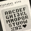Alphabet Pin Cross Stitch Kit