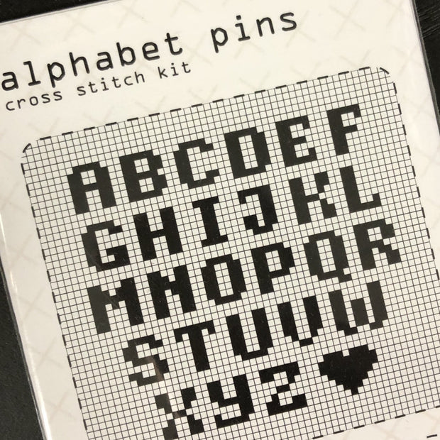 Alphabet Pin Cross Stitch Kit