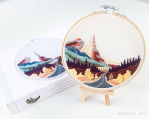 Icefields Parkway Embroidery Kit