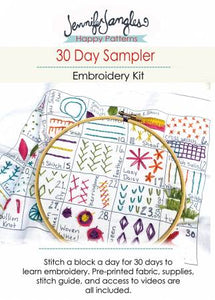 30 Day Sampler Embroidery Kit