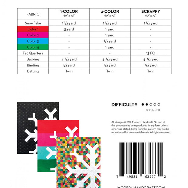 Snowflake Quilt Pattern