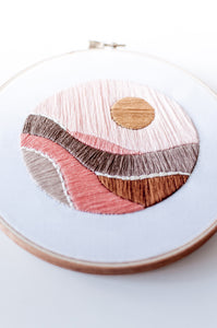 Faded Sun Embroidery Kit
