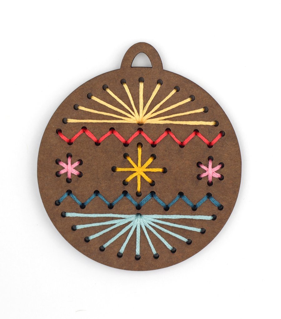 Stitched Ornament Kits - Gingerbread