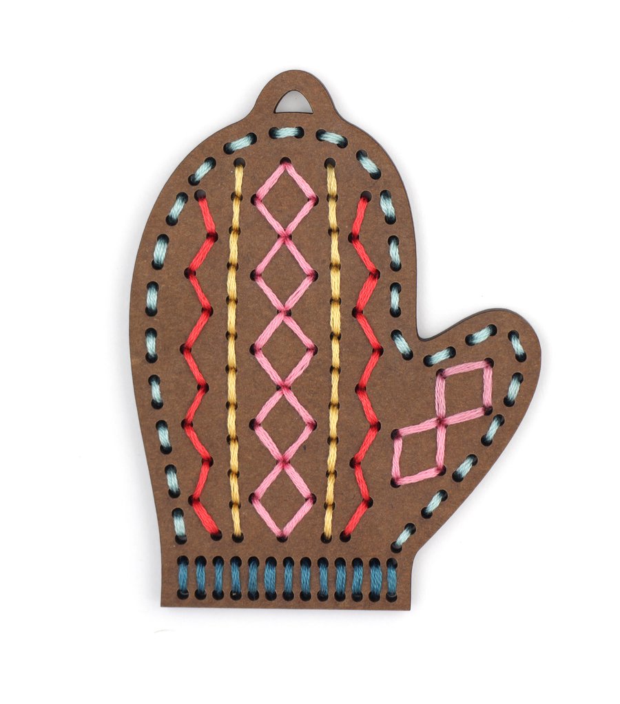 Stitched Ornament Kits - Gingerbread