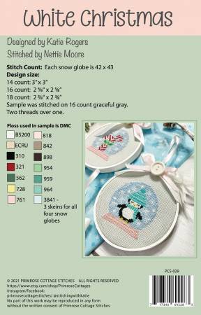 White Christmas Cross Stitch Pattern