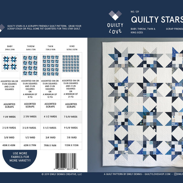 Quilty Stars Quilt Pattern