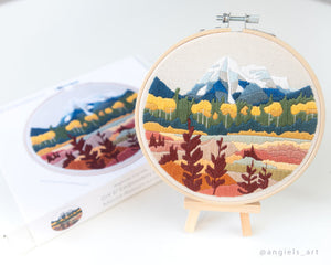 Mount Robson Autumn Embroidery Kit