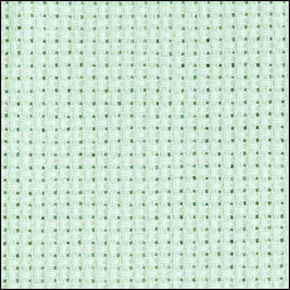 Aida Cloth - 14 count - LIGHT SEAFOAM