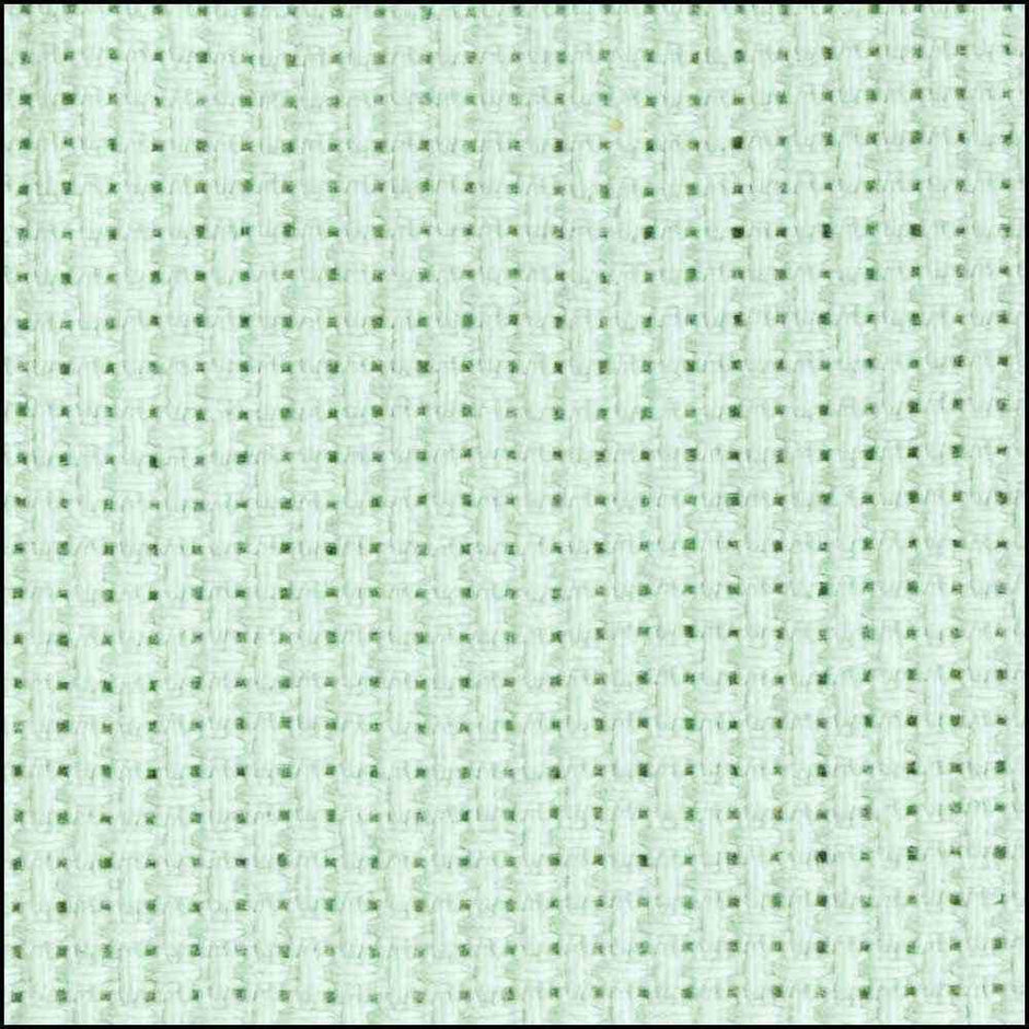 Aida Cloth - 14 count - LIGHT SEAFOAM