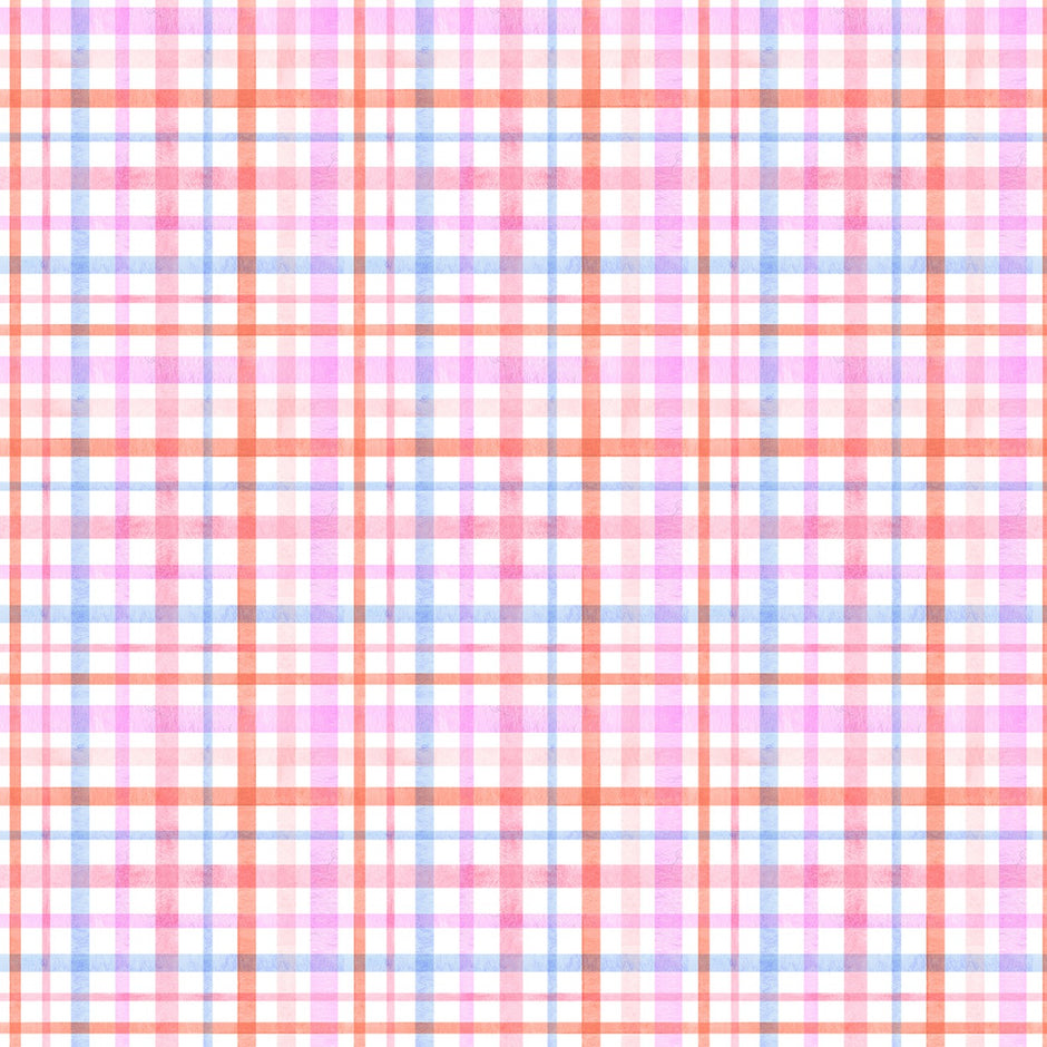 Fairy Forest - Fairy Plaid in White