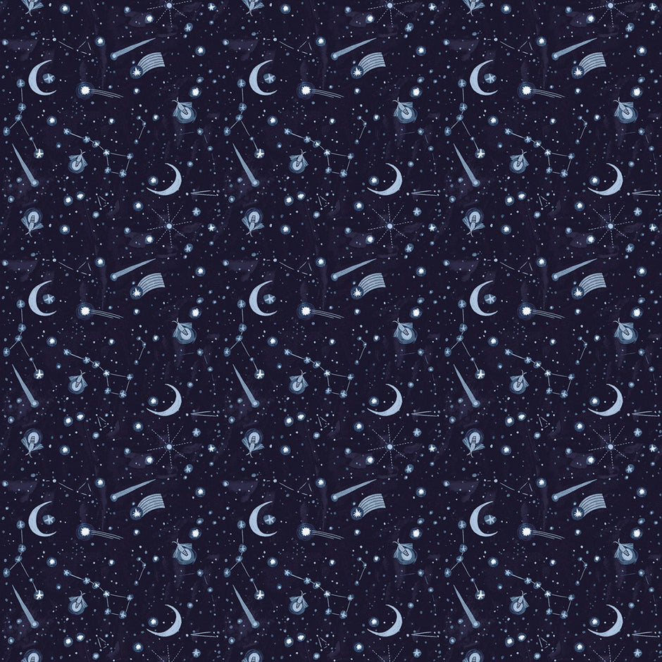 Lantern Light - Night Sky in Indigo