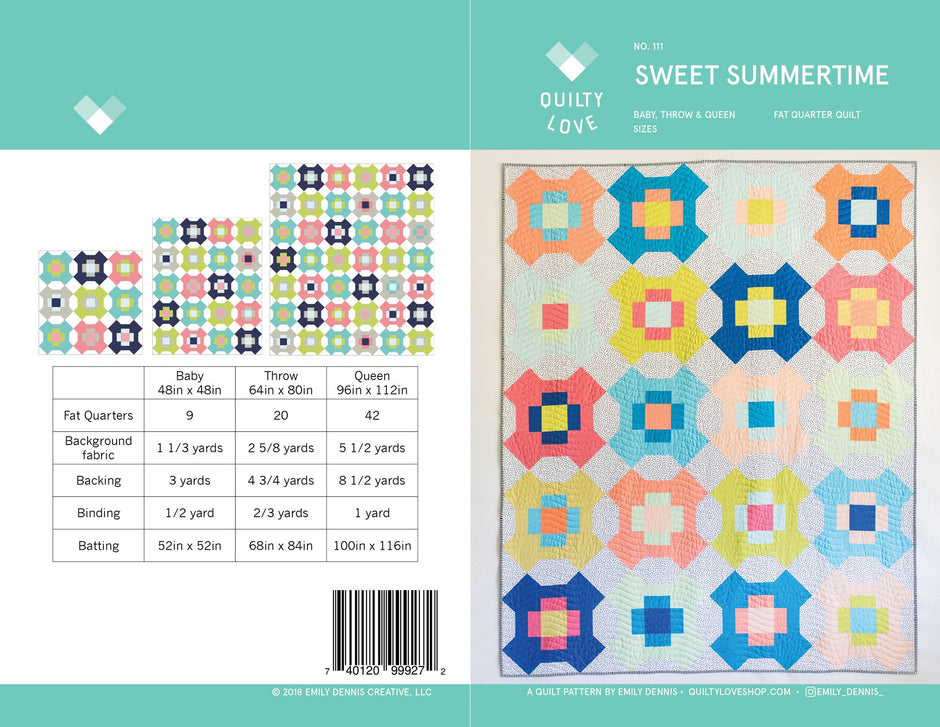 Sweet Summertime Quilt Pattern