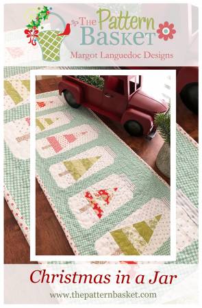 Christmas Jars Table Runner Pattern