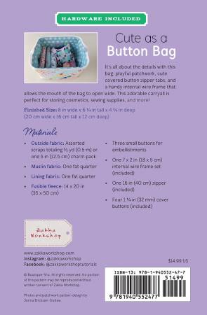 Cute as a Button Bag Kit