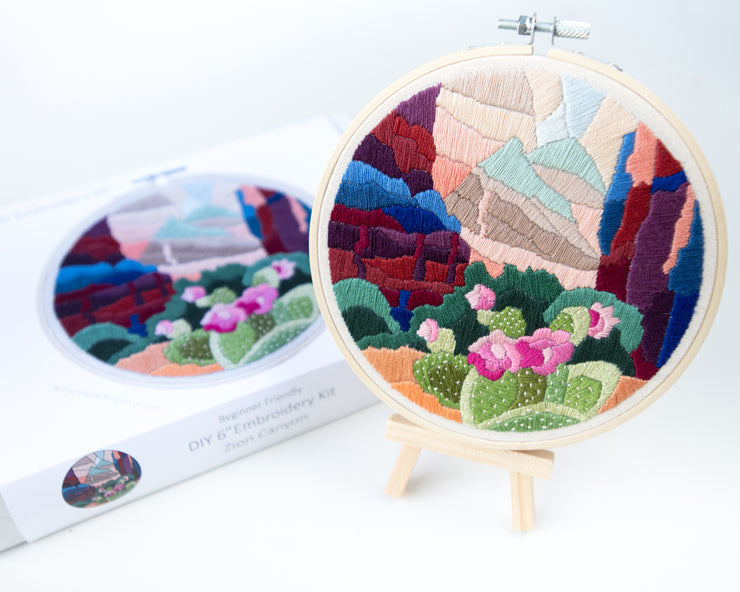 Zion Canyon Embroidery Kit