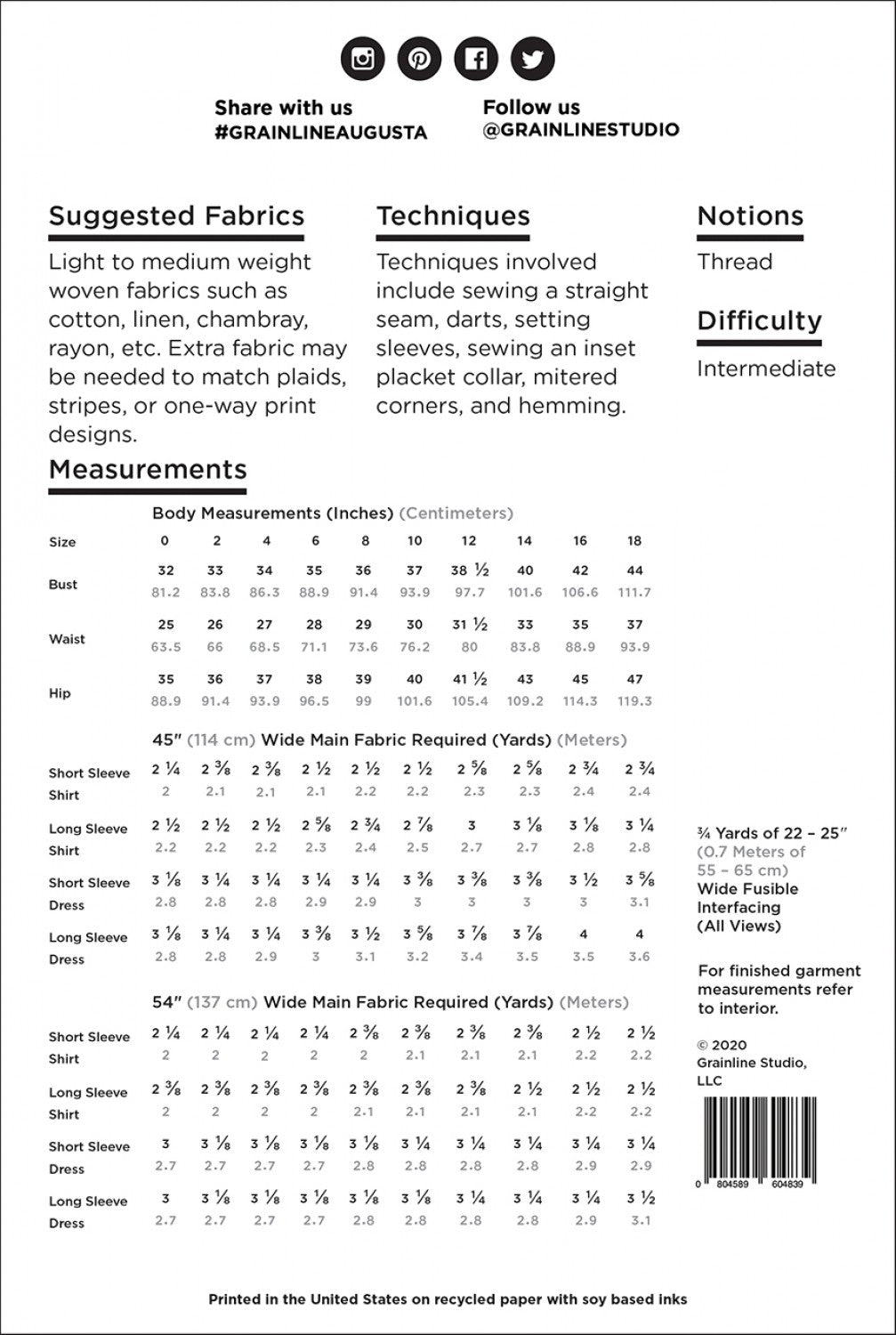 Augusta Shirt & Dress