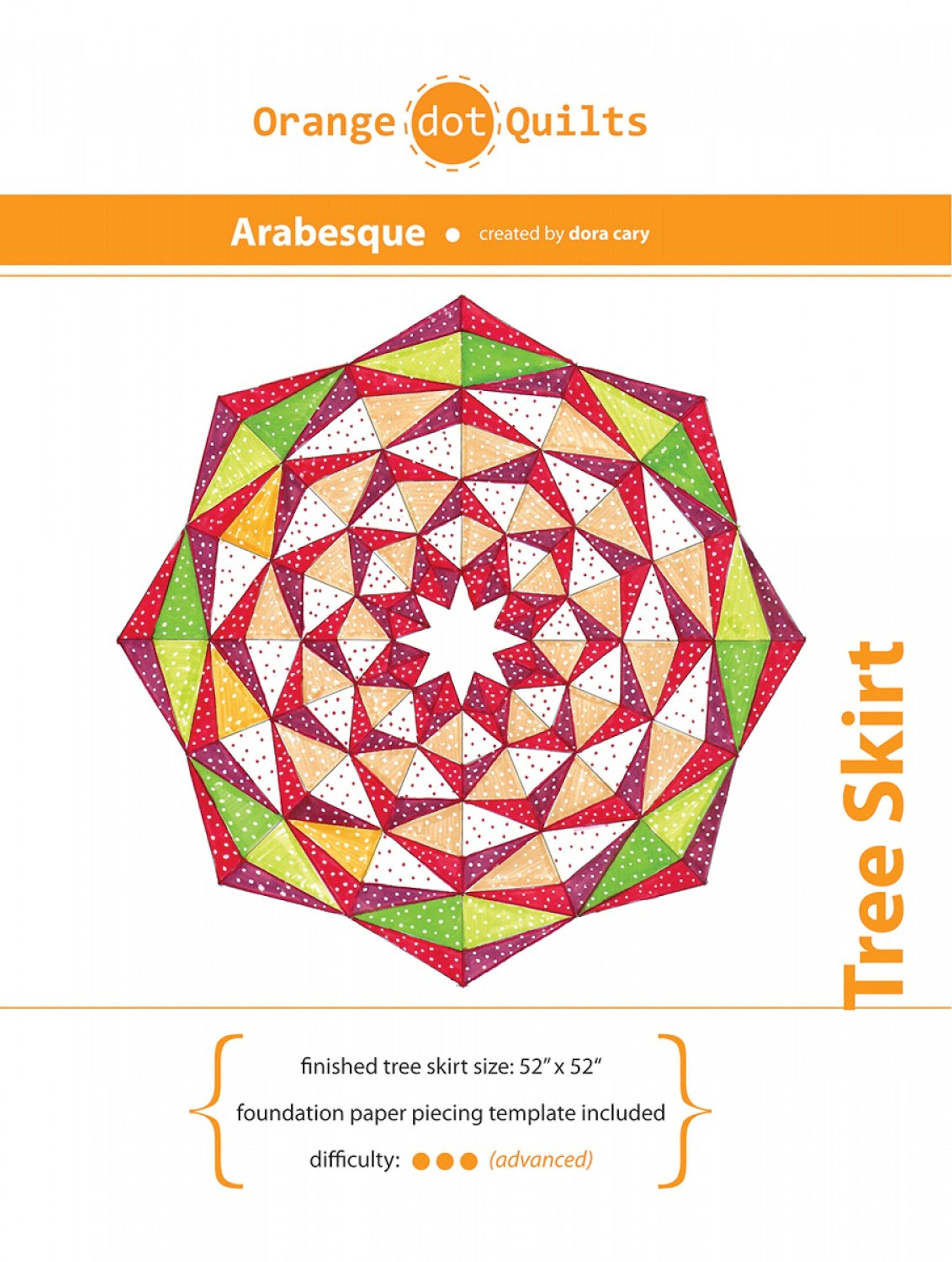 Arabesque Tree Skirt Pattern
