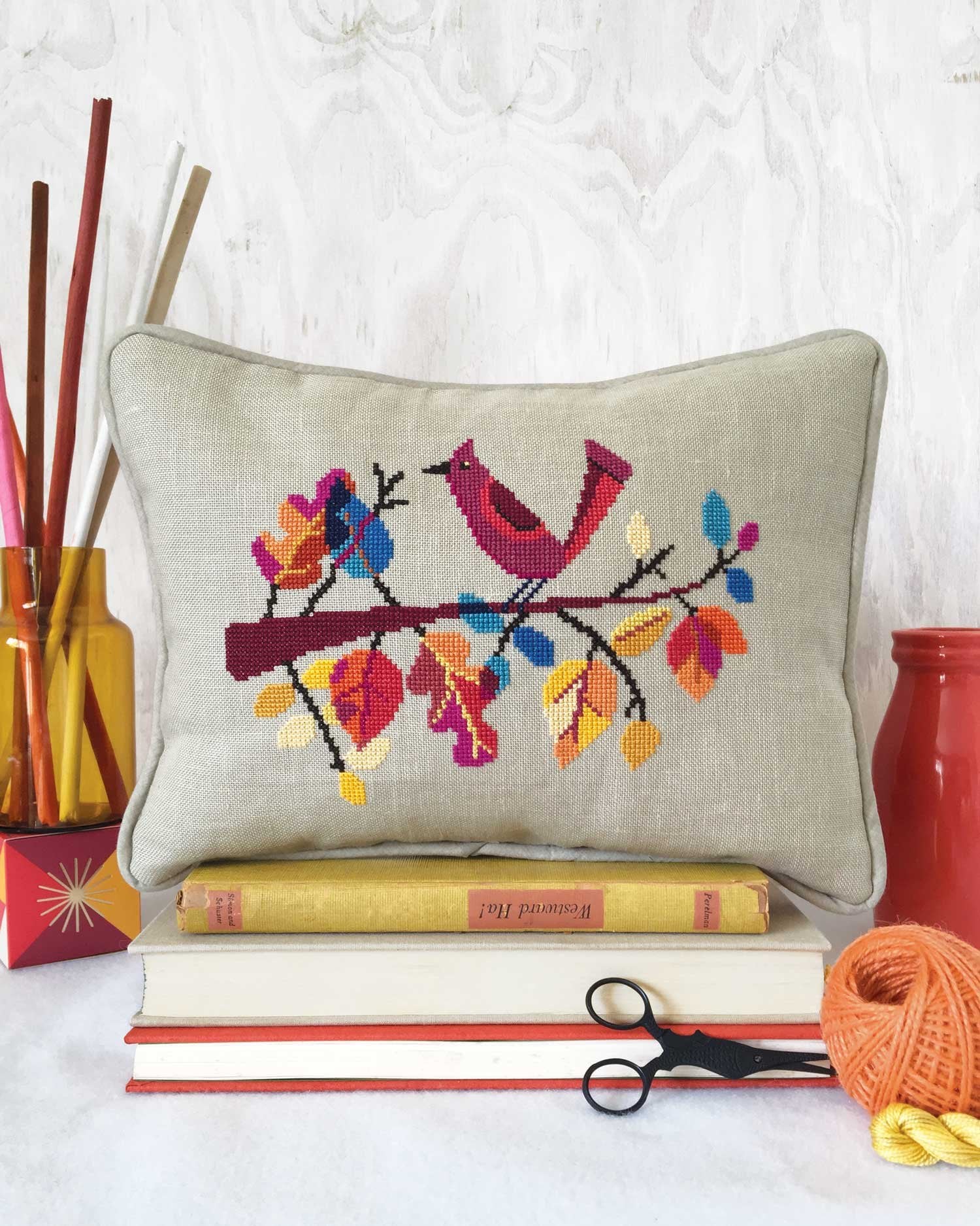 Autumn Bird Cross Stitch Pattern