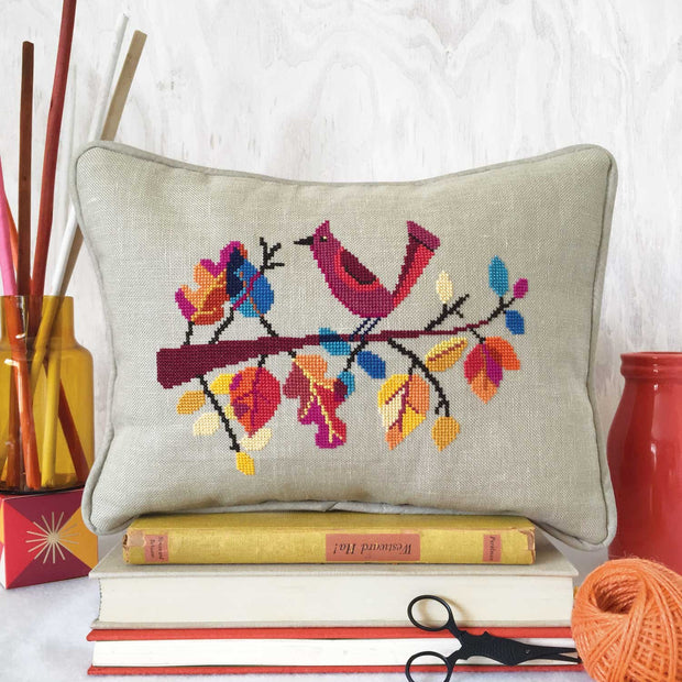 Autumn Bird Cross Stitch Pattern
