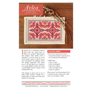 Balkan Bartizan Cross Stitch Kit