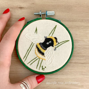 Betty the Bumble Bee Thread Painting Embroidery Kit