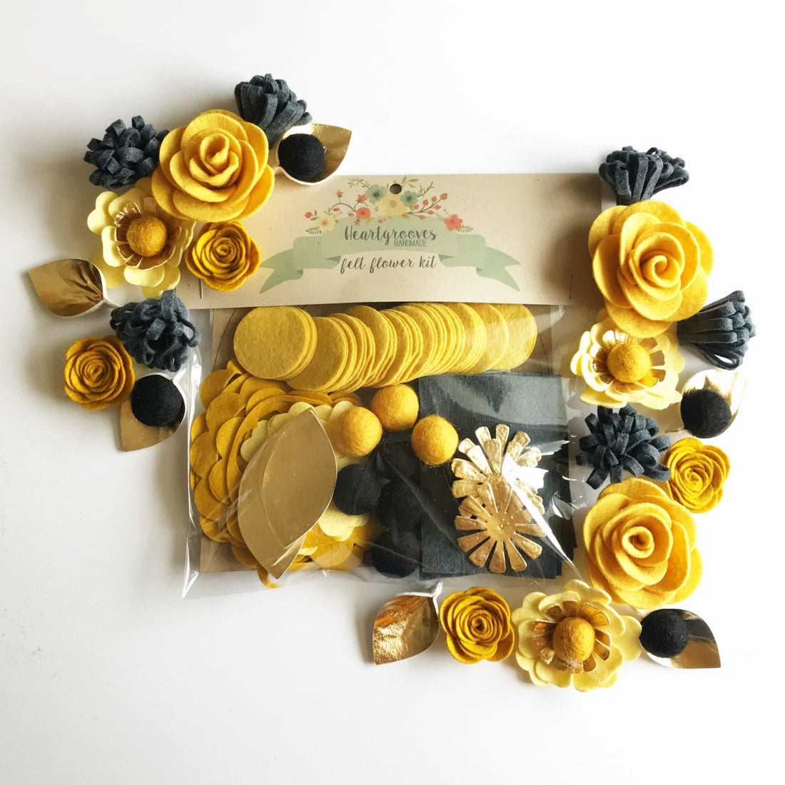 Felt Flower Wreath Craft Kit
