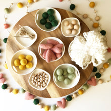 Load image into Gallery viewer, Felt Ball and Wood Bead Garland Craft Kit - Blush Forest
