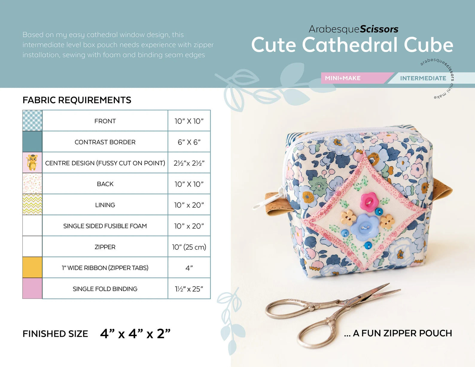 Cute Cathedral Cube Pattern