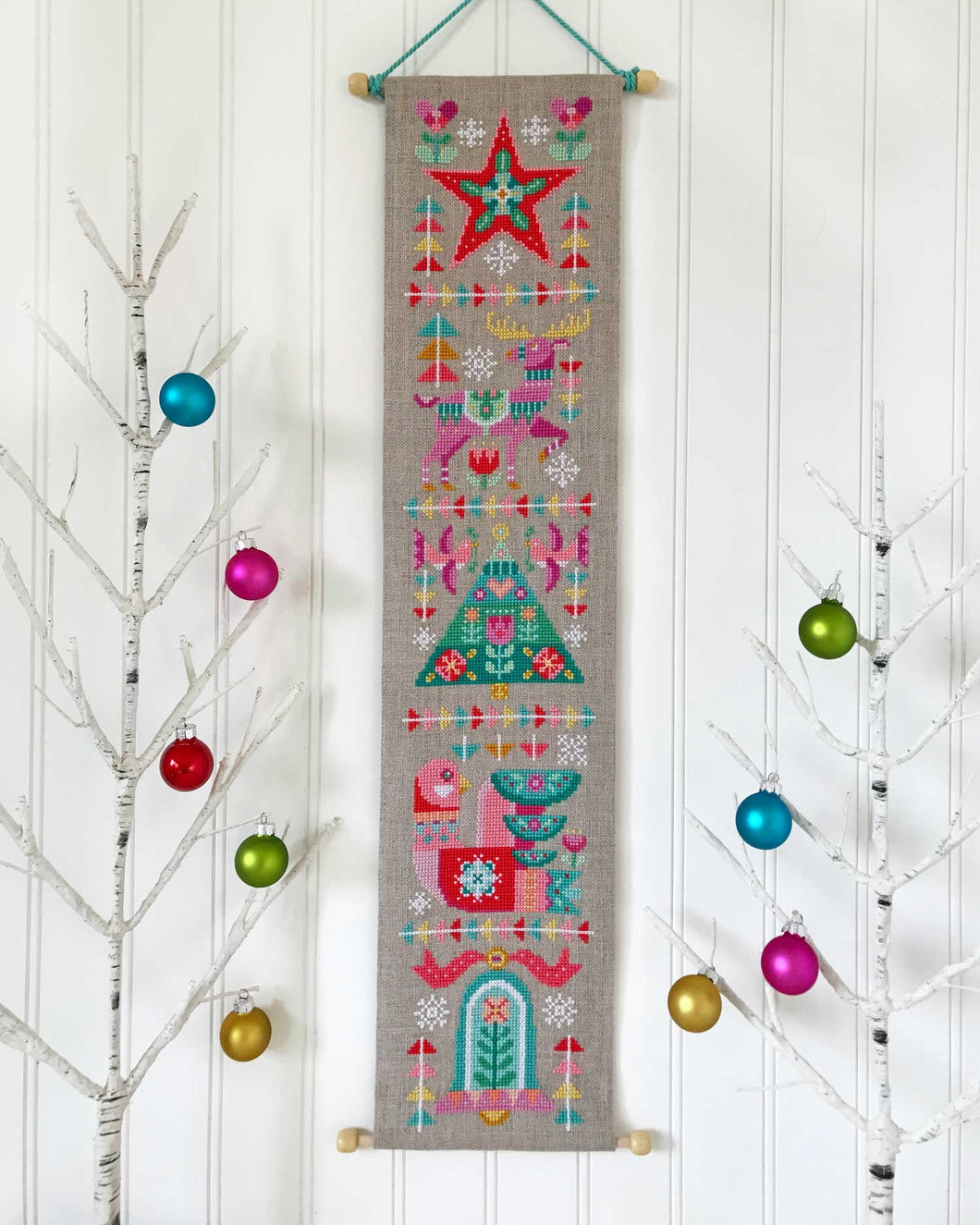 Deck the Halls Cross Stitch Pattern