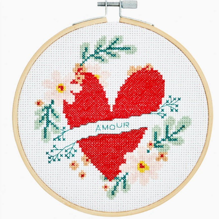 Heart Cross Stitch Kit