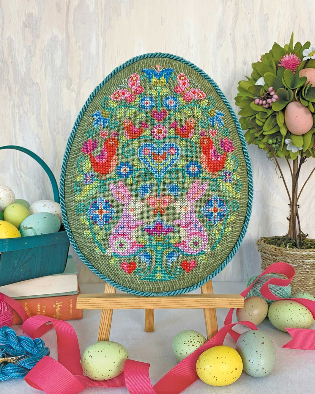 Egg Hunt Cross Stitch Pattern