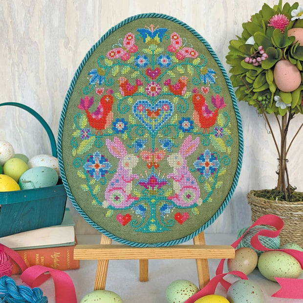 Egg Hunt Cross Stitch Pattern