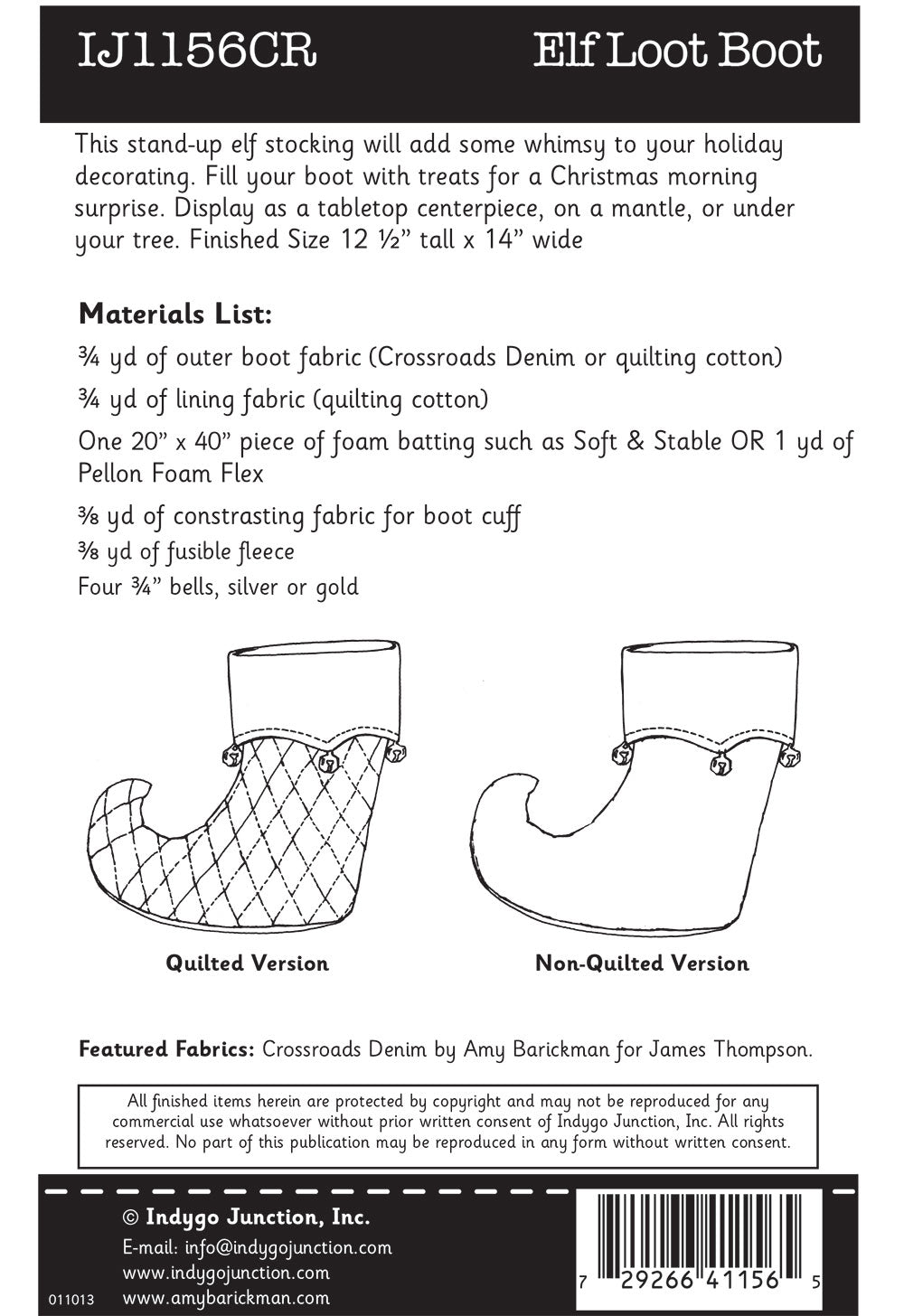 Elf Loot Boot Pattern