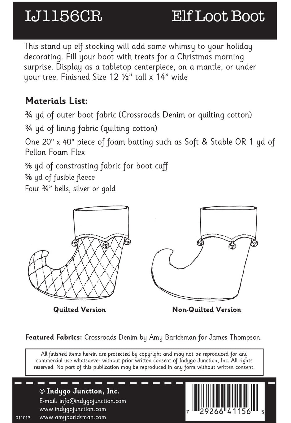 Elf Loot Boot Pattern