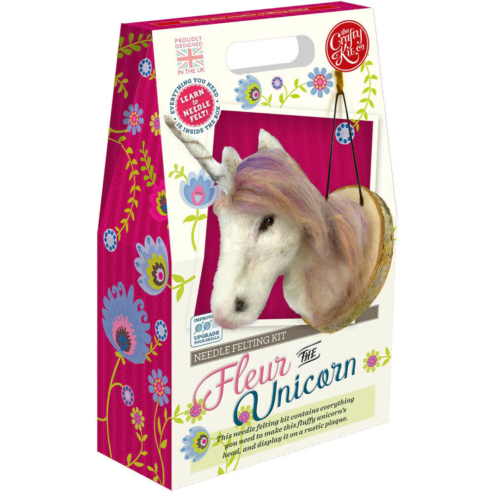Fleur the Unicorn Needle Felting Kit