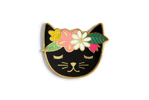 Floral Cat Needle Minder