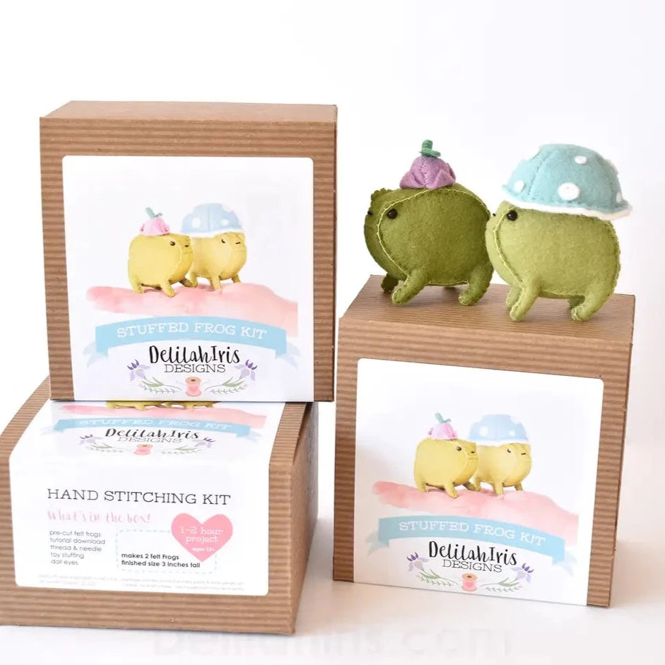 Felt Frogs DIY Sewing Kit