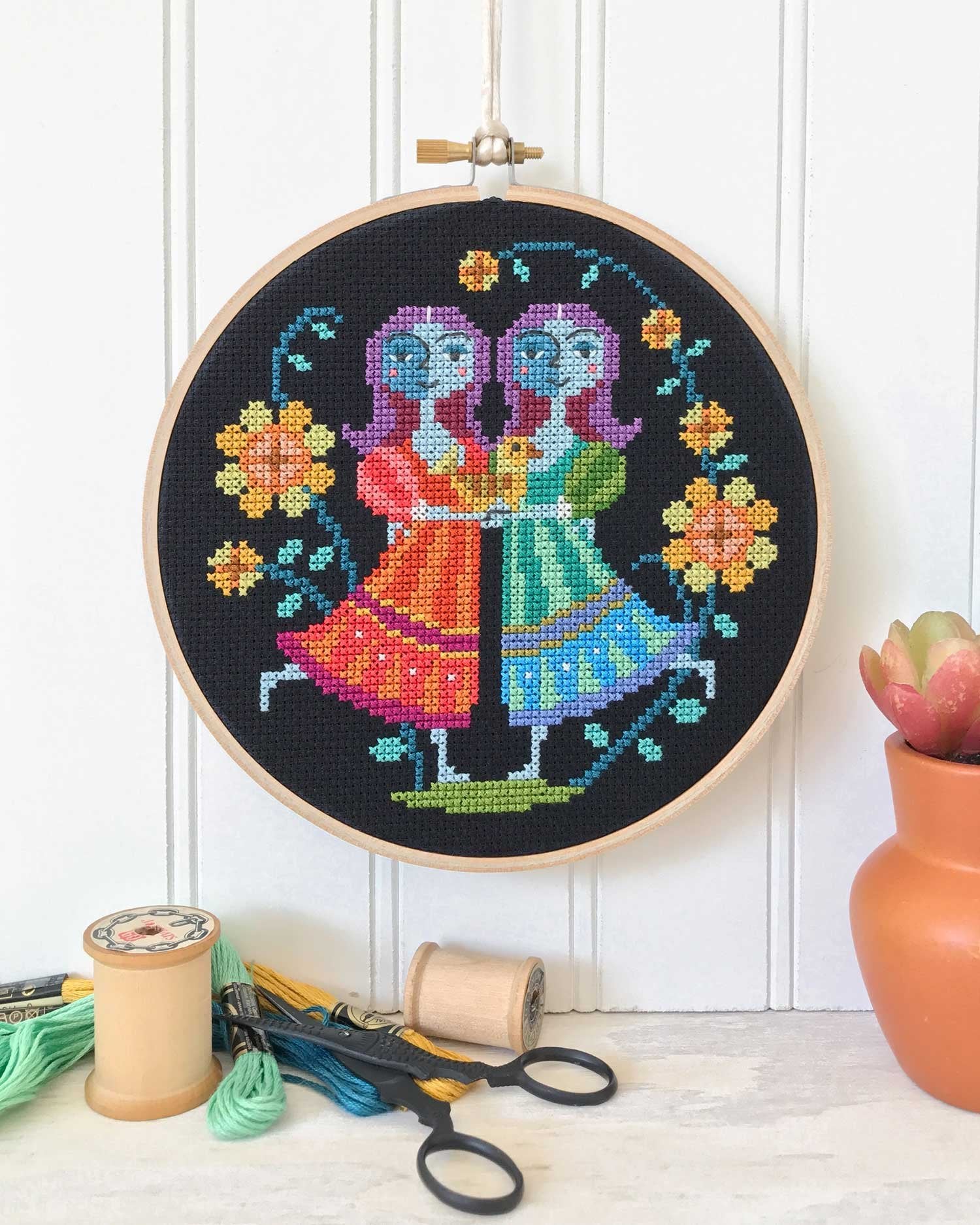 Gemini Cross Stitch Pattern