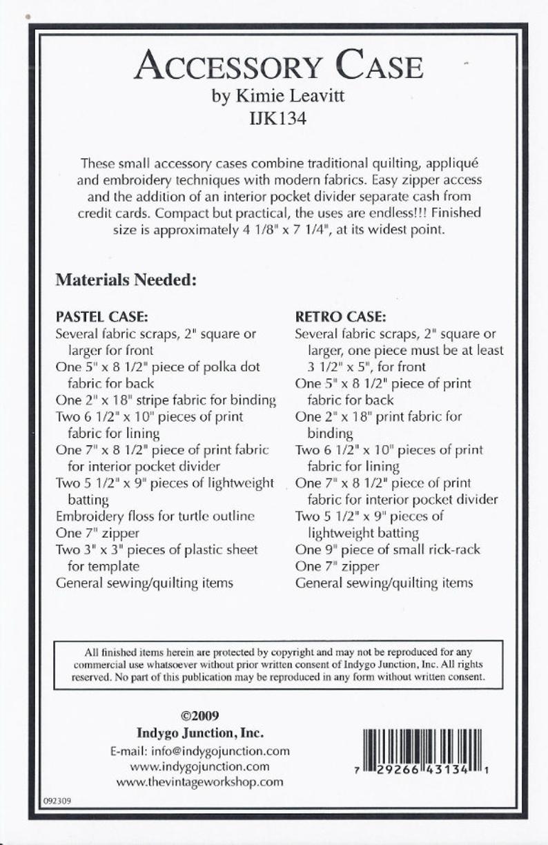 Accessory Case Pattern