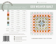 Load image into Gallery viewer, Geo Weaver Quilt Pattern
