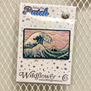 Great Waves & Pink Skies Iron-On Patch