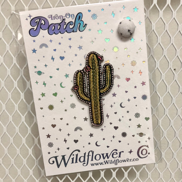 Cactus Iron-On Patch