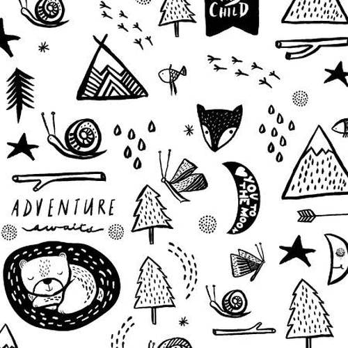 Adventure Awaits - Forest Dreaming in White