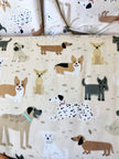Beige Dogs FLANNEL