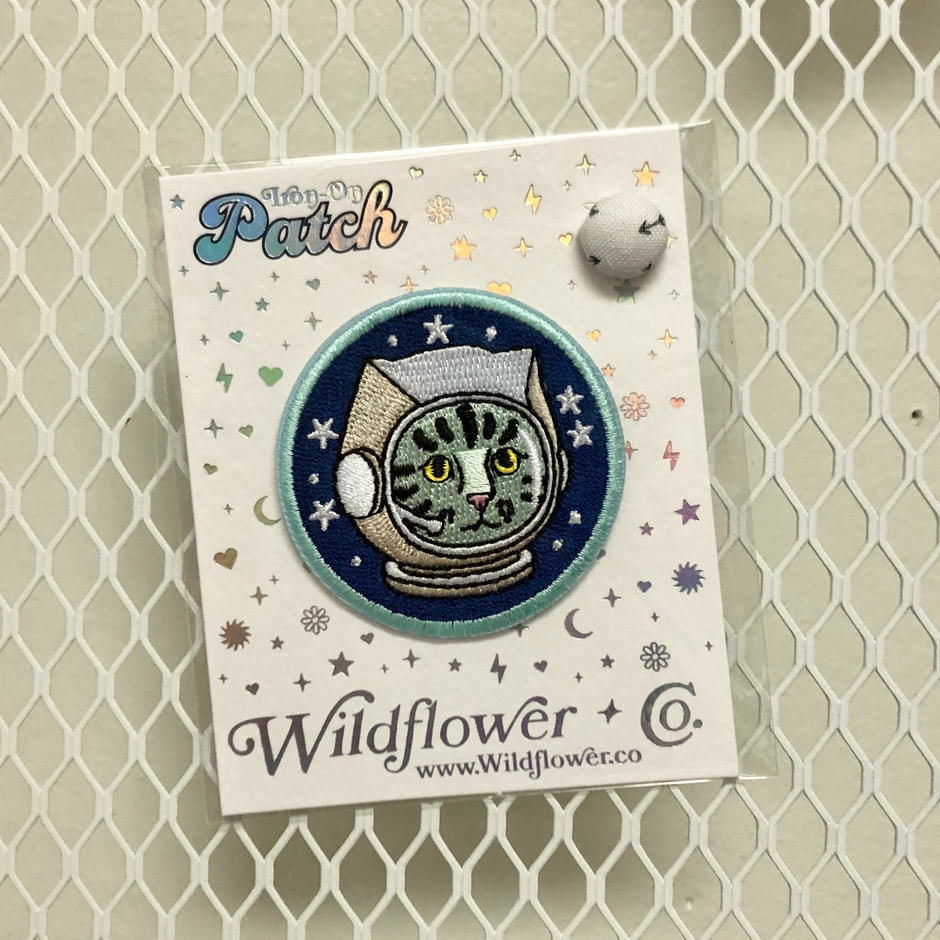 Astro Kitty Iron-On Patch
