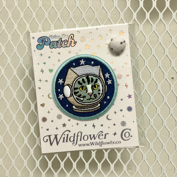 Astro Kitty Iron-On Patch