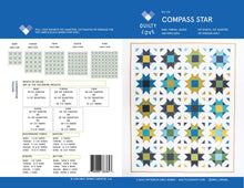 Load image into Gallery viewer, Compass Star Quilt Pattern
