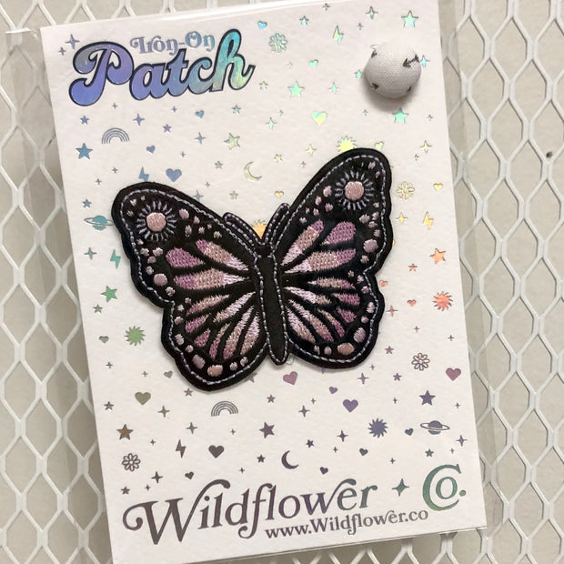 Butterfly - Lilac Iron-On Patch