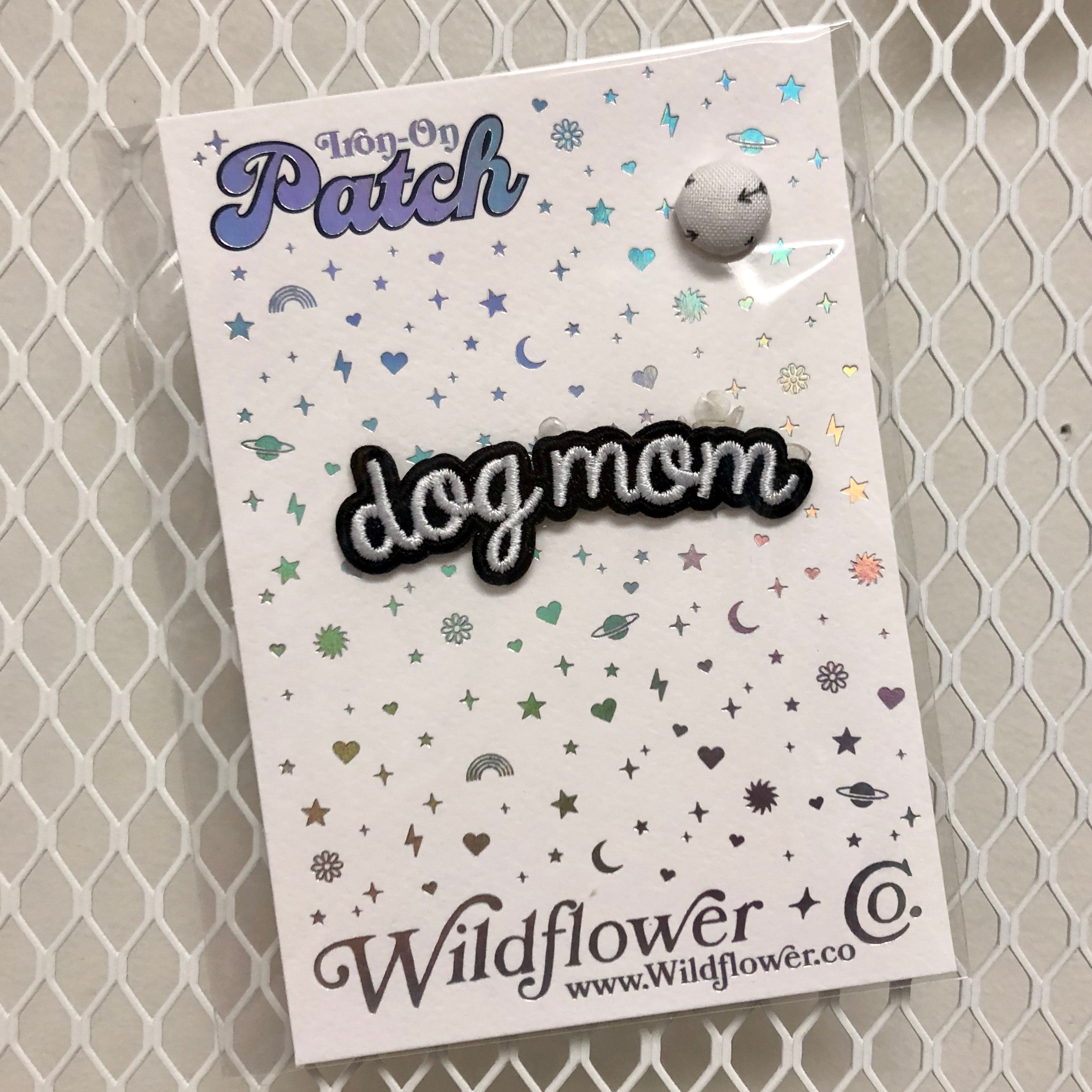 Dog Mom Iron-On Patch